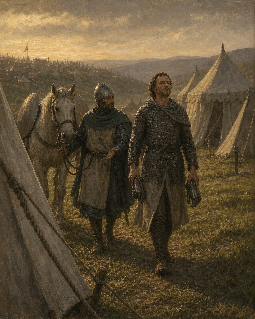 Entre os capturados nos jogos, a crónica portuguesa nomeia Fernando Furtado, irmão do imperador, e alguns dos principais senhores de Leão. Quando se fez a paz, todos voltaram livres. Evocação; pintura.