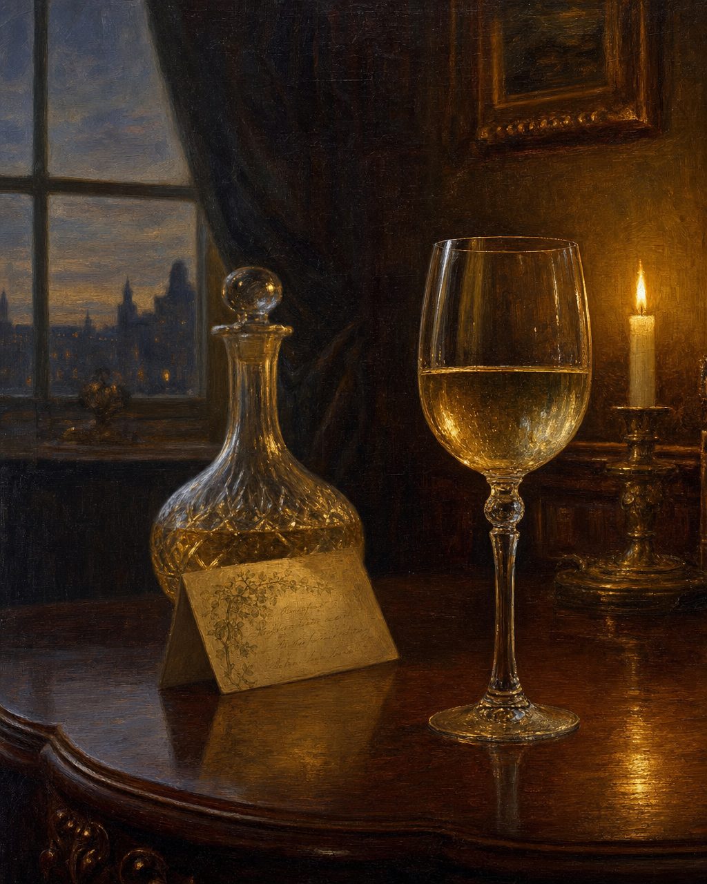 Décadas depois, em salões vitorianos de Londres, brindava-se com «Portuguese Hock» — o vinho de Bucelas. Ninguém perguntava quem o tinha feito.