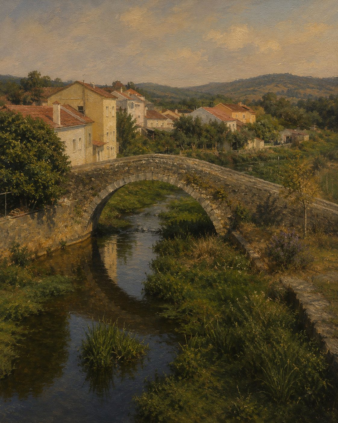 A ponte de um só arco que ainda leva a uma capital. A capital já não existe.