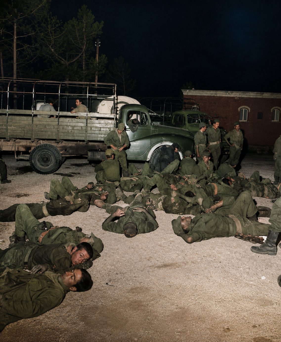 Combateram o fogo durante quase uma semana, em exaustão. Mais de quatro mil homens, e o vento sempre do lado errado.