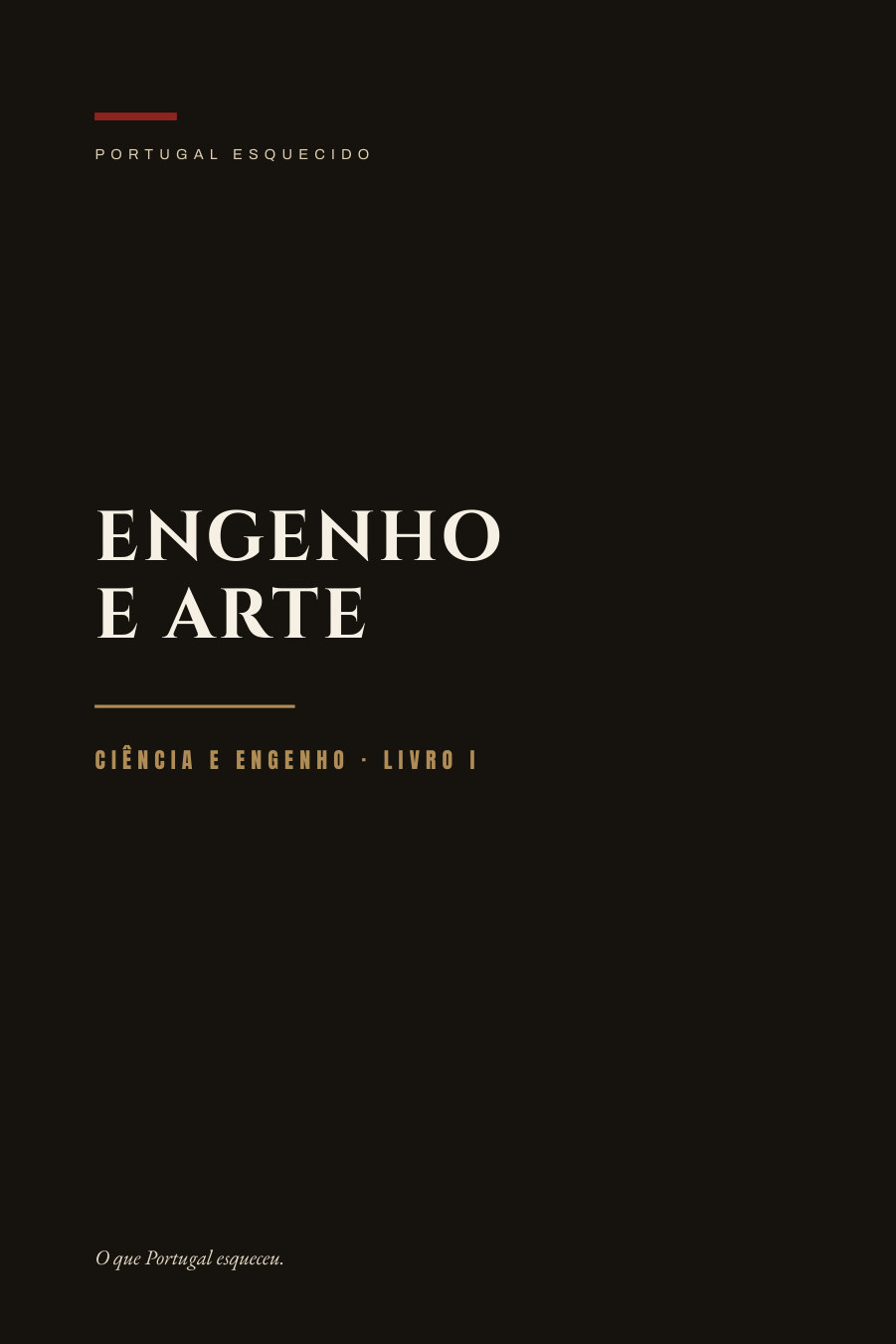 Capa do livro impresso Engenho e Arte.